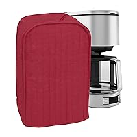 RITZ Polyester/Cotton Quilted Stand Mixer or Coffee Maker Appliance Cover, Dust and Fingerprint Protection, Machine Washable, Paprika Red