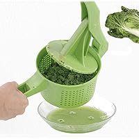 Spinner Vegetable Creative Pressing Vegetable Stuffing Squeezer Fruit Squeezing Tool Hand-Pressure Dehydration Tool for Kitchen Dining (Green)