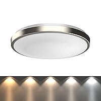 DYMOND LED Ceiling Light Dimmable | Flush Mount | Selectable Adjustable Switch Color Temperature 5 CCT (2700K/3000K/3500K/4000K/5000K) (11 inches)