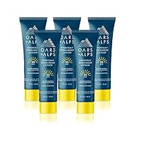 Oars + Alps Everyday SPF 35 Sunscreen Body Lotion, Infused with Aloe Leaf Juice and Vitamin E, Water and Sweat Resistant, 1 Fl Oz Each, 5 Pack