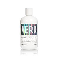 Verb Glossy Conditioner - Vegan Moisturizing Conditioner - Free of Harmful Sulfates, Paraben, Gluten - Adds High Shine and Nourishes Dull or Damaged Hair