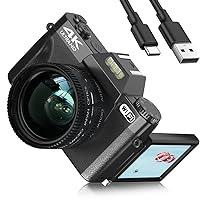 Digital Camera for Photography,1080P 24MP VJIANGER Vlogging Camera for YouTube with 16X Digital Zoom,32GB TF Card-Black4