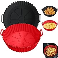 Air Fryer Silicone Liners for Ninja Air Fryer AF101 4QT AF161 AF150 5.5QT, for COSORI/Gourmia/PowerXL/Instant Essentials/Fabuletta/Chefman/Dreo/Ultrean Air Fryer 4QT, and Most 3 to 5 QT Airfryer
