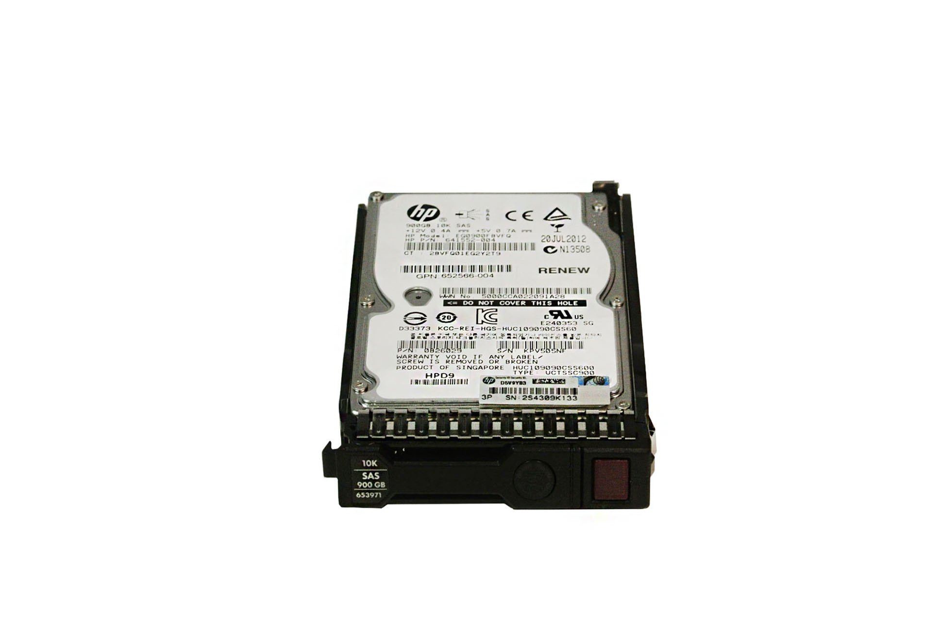 HP 900GB 6G SAS 10K SFF SC Enterprise HDD 652589-B21