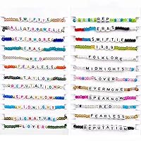 5 Pack T-a-y-l-o-r Album Inspired Tour Bracelets Gifts For Girls Boys Women Music Lover Fans