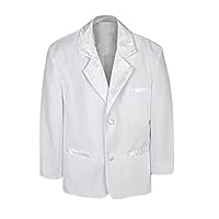 Leadertux Baby Toddler Teen Boy Formal Wedding Paisley Suit White Jacket sz S-20