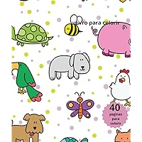 livro para colorir de animais (Portuguese Edition)