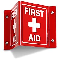 SmartSign - S2-0298-RD-AV-06 “First Aid” Projecting Sign | 5