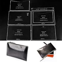 WUTA Unisex Long Wallet Template Clear Acrylic Leathercraft Pattern Set Model for DIY Men Classic Zipper Handbag Lady Clutch WT951