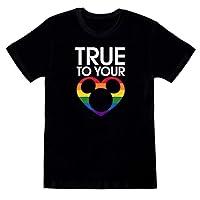 Disney Unisex Adult True to Your Heart T-Shirt (XL) (Black)