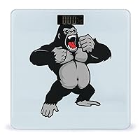 Awesome Kingkong Digital Bathroom Scale for Body Weight Lighted Large LCD Display Round Corner Home
