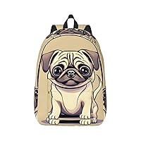 Funny Cartoon Pug Puppy Dogs Stylish And Versatile Casual Backpack,For Meet Your Various Needs.Travel,Computer Backpack For Men