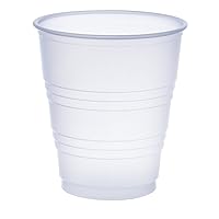 DART Y5 5 oz Trans Ribbed Wall PS Cup (Case of 2500), 2.9