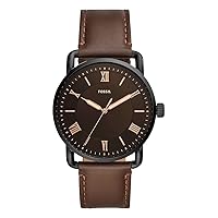 Fossil Copeland Men's Quartz Watch with Stainless Steel or Leather Strap