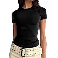 Long Sleeve Shirt for Women Sexy Y2K Basic Tops Slim Fit Crop Top Casual Fashion Cute Baby Tees Going Out T-Shirts