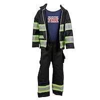 Firefighter Personalized Black 3-Piece Toddler Outfit