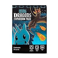 Unstable Unicorns Dragons Expansion Pack - designed to be added to your Unstable Unicorns Card Game