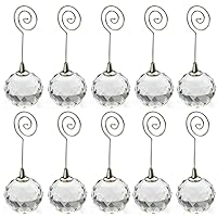 Crystal Place Card Holders Table Number Holders (Crystal Ball, 10)
