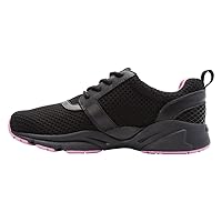 Propét Women's Stability X Shoe, Black/Berry, 7.5 4E US