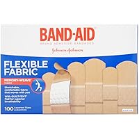 Band-AID Flexible Fabric Adhesive Bandages Assorted 100 ea (Pack of 7)
