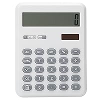 2 in 1 Pull Out Calculator,Pull Out Drawing Calculators with Notepad, Portable Handheld White Desk Calculator with Built in Battery, Business Calculator for Student Kids, Calculator Office Calcul