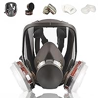Full Face Respirаtor Reusable, Organic Vapor Respirаtor Compatible with Particulate Filter, Protection for Painting, Machine Polishing, Welding, Same as 6000 6800 7800 FF-400 V-Series
