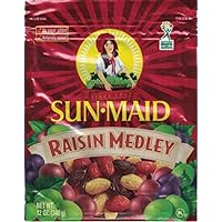 Sun Maid Raisin Medley 12 Ounce Pouch (Pack of 3)