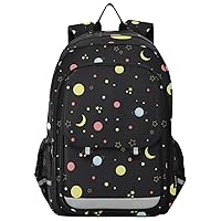 ALAZA Night Sky with Moon and Stars Backpack Daypack Bookbag