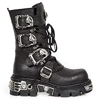 New Rock NR M.391 S4 Black - Boots, Metallic, Unisex