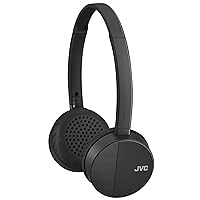 HA-S23W Wireless Headphones - On Ear Bluetooth Headphones, Foldable Flat Design, 17-Hour Long Battery Life (Black)