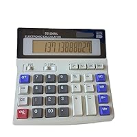 Desk Calculator 12 Digit Extra Large LCD Display,Touch Comfortable with Big Buttons, Standard Function for Office, Home, School,Small Size Portable Safe Quick Response Desktop Digital Calculator