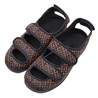 Women's Extra Wide Width Adjustable Slippers, Diabetic & Edema Slippers Swollen Feet Walking Shoes Indoor/Outdoor Orthopedic Sandals