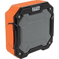 Klein Tools AEPJS3 Bluetooth Jobsite Speaker With Magnet and Hook, 20-Hr Run Time, Charge Via USB A or C, Pair Multiple Speakers Via Broadcast, Hands Free Capable
