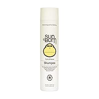 Sun Bum Curls & Waves Shampoo | Vegan and Cruelty Free Moisturizing Hair Wash for Wavy and Curly Hair | 10 oz