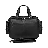 Men Business Briefcase Genuine Leather 15