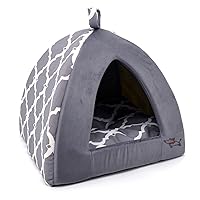 Pet Tent - Soft Bed for Dog and Cat by Best Pet Supplies - Sand Linen, 19