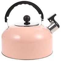 Kettles,Stove Top Whistling Tea Kettle Stainless Steel Teapot with Cool Touch Ergonomic Handle Heating Water Kettle Tea Pots for Stove Top for Gas Induction Electric Stovetops/Pink
