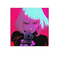 AAHARYA Anime Poster Beautiful Girl with Gun Sexy Colorful Wall Decoration (11) Canvas Painting Posters And Prints Wall Art Pictures for Living Room Bedroom Decor 12x12inch(30x30cm) Unframe-style-2