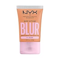 NYX PROFESSIONAL MAKEUP Bare With Me Blur Skin Tint Foundation Make Up with Matcha, Glycerin & Niacinamide - Golden