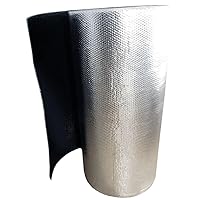 Reflective Black Silver FOIL Double Bubble Insulation Roll Pipe WRAP 6