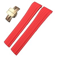For Patek Philippe 5164A 5167A AQUANAUT Philippe Series Butterfly Buckle 21mm Watch Strap Colorful Fluorous Rubber WatchBands