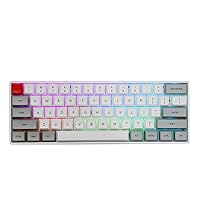 EPOMAKER SKYLOONG SK61 61 Keys 60% Hot Swappable Programmable Mechanical Gaming Wired Keyboard with RGB Backlit, NKRO, Water-Resistant, Type-C Cable for Win/Mac/Gaming (Gateron Optical Brown, Grey)