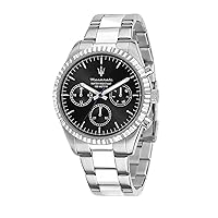 Maserati Men's Competizione R8853100023 Silver Stainless-Steel Quartz Dress Watch