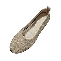 Wedges for Women Formal Women Casual Shoes Flat Bottom Round Toe Lightweight Flying Mesh Breathable Slip On