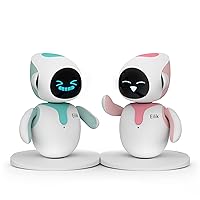 Eilik – Cute Robot Pets for Kids and Adults, Your Perfect Interactive Companion at Home or Workspace. Unique Gifts for Girls & Boys. (Blue + Pink Combination)