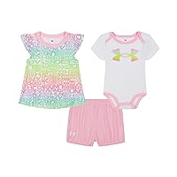 Under Armour baby-girls 3-piece Set, Bodysuit With Coordinated Top & Bottom, Lightweight & Relaxed Fit