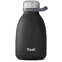 S'well Stainless Steel Roamer Bottle, 40oz, Onyx, Triple Layered Vacuum Insulated Containers Keeps Drinks Cold for 48 Hours and Hot for 16, BPA Free