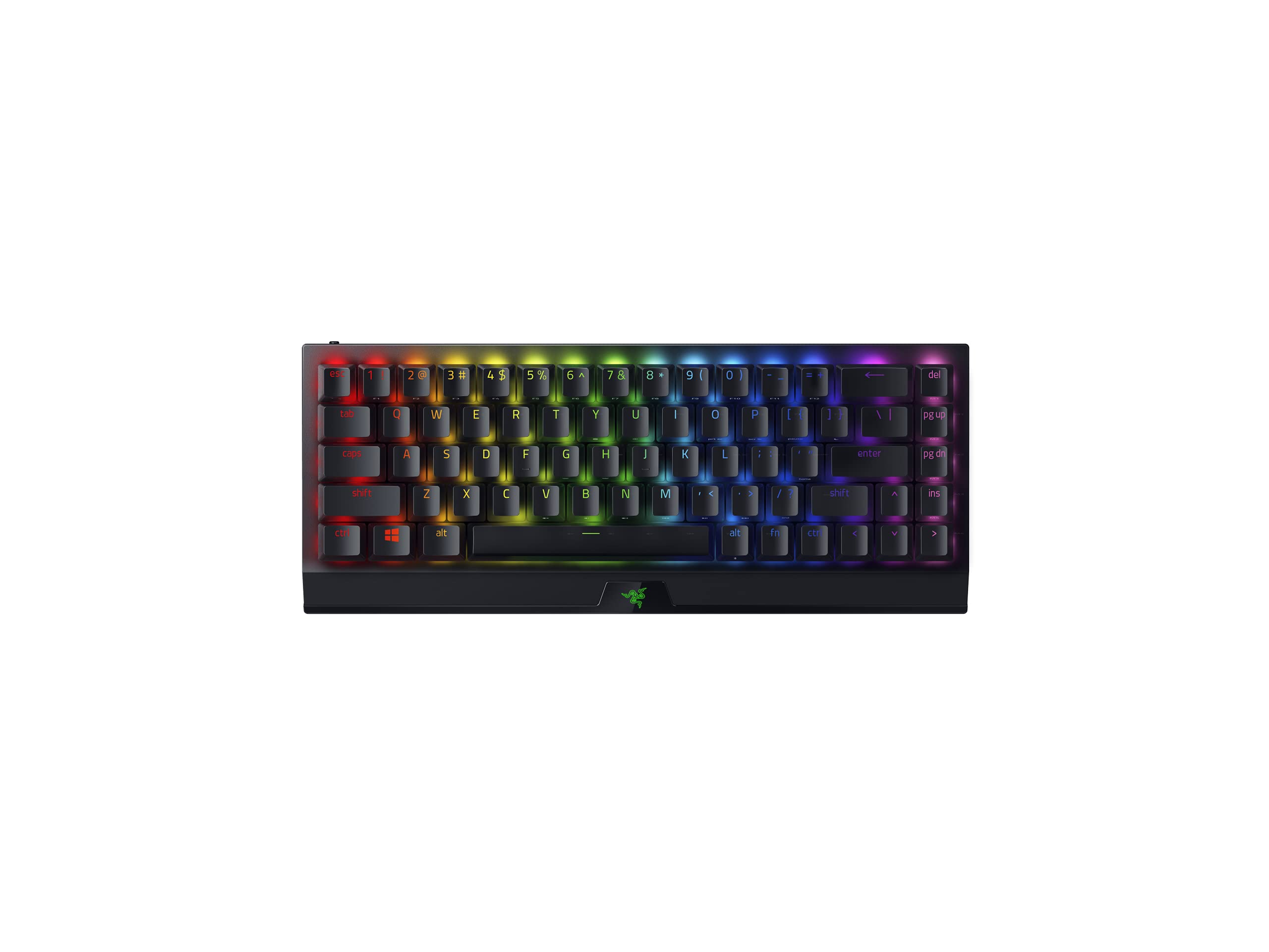 Razer BlackWidow V3 Mini HyperSpeed 65% Mechanical Gaming Keyboard: HyperSpeed Wireless Technology - Yellow Mechanical Switches- Linear & Silent - Doubleshot ABS keycaps - 200Hrs Battery Life