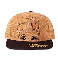 Marvel Novelty Baseball Cap Guardians of The Galaxy Groot Official Brown Size One Size