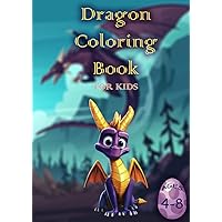 Dragons Coloring Book: dragons, coloring, book, fun, activity, kids, ages, 3-8, illustrations, cute, magical, castles, kidd's, books, angela, kidd kids, dragons, coloring, book, mew